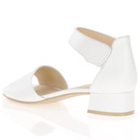 Caprice - 28212 Low Block Heel Sandals White 2