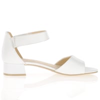 Caprice - 28212 Low Block Heel Sandals White 3