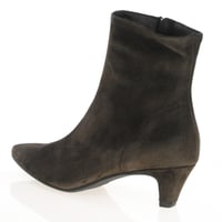 Paul Green - 8288 Kitten Heel Ankle Boots, Brown Suede 2