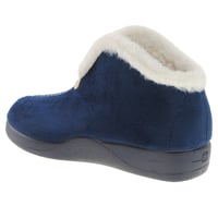 DeValverde - DVV1129 Fur Lined Bootie Slipper, Navy 2