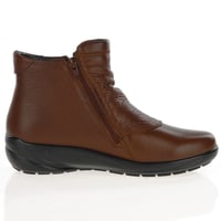 G-Comfort - P-9521C Waterproof Twin Zip Ankle Boots - Cognac 3