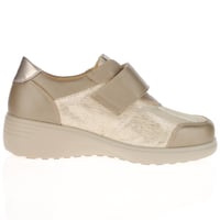 G-Comfort - S-5254TK Extra Wide Velcro Shoes - Taupe Combi 3