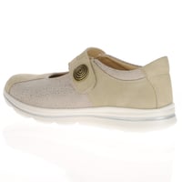 G-Comfort - S-822PF Velcro Shoes - Beige Multi 3