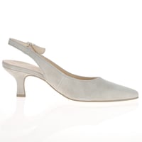Gabor - 510.12 Slingback Kitten Heel Shoes, Light Grey 3