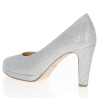 Gabor - Splendid Platform Heeled Pump, Silver 2