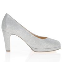 Gabor - Splendid Platform Heeled Pump, Silver 3