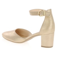 Gabor - Gala Block Heeled Shoes - Sand Shimmer 2