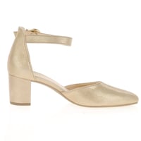 Gabor - Gala Block Heeled Shoes - Sand Shimmer 3