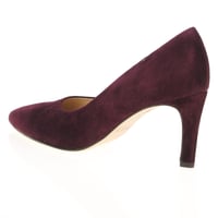 Gabor - Dane Suede Court Shoes - Mulberry 2