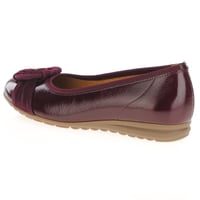 Gabor - Forrest Flat Ballerina Pumps - Mulberry 2
