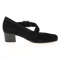 Gabor - Fortune Mary Jane Suede Shoes - Black 3