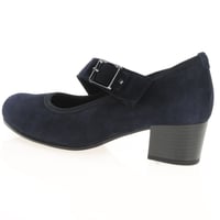 Gabor - Fortune Mary Jane Suede Shoes - Dark Navy 2