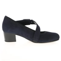 Gabor - Fortune Mary Jane Suede Shoes - Dark Navy 3