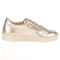 Gabor - Wisdom Twin Zip Trainers - Pewter 3