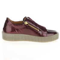 Gabor - Wisdom Twin Zip Trainers - Mulberry 3