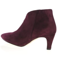 Gabor - Terri Dressy Suede Ankle Boots, Mulberry 2