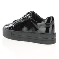 Jana - 23767 Chunky Platform Trainers Black Patent 2