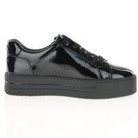 Jana - 23767 Chunky Platform Trainers Black Patent 3