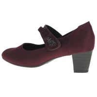 Jana - 24464 Embellished Mary Jane Shoes - Bordeaux 2