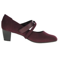 Jana - 24464 Embellished Mary Jane Shoes - Bordeaux 3