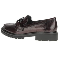 Jana - 24764 Chunky Buckle Loafers - Bordeaux 2