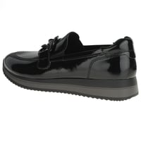 Jana - 24766 Vegan Patent Loafers - Black Patent 2