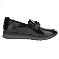 Jana - 24766 Vegan Patent Loafers - Black Patent 3