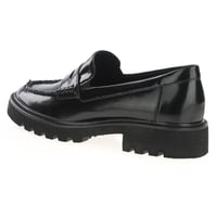 Jana - 24772 Chunky Loafers - Black Patent 2