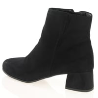 Jana - 25364 Block Heeled Ankle Boots, Black 2