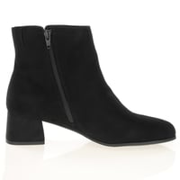 Jana - 25364 Block Heeled Ankle Boots, Black 3