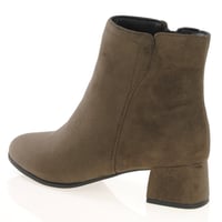 Jana - 25364 Block Heeled Ankle Boots - Stone Brown 2