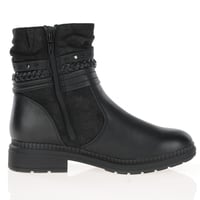 Jana - 25464 Water Resistant Ankle Boots Black 3