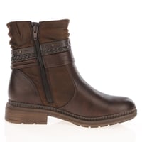 Jana - 25464 Water Resistant Ankle Boots, Brown 3