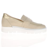 Jose Saenz - 2017 Chunky Leather Loafers, Beige 2