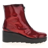 Jose Saenz - 6432 Patent Wedge Boots Red 3