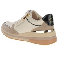 Marco Tozzi - 23764 Side Zip Trainers, Cream Comb 2