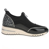 Marco Tozzi - 24780 Front Zip Trainers, Black 3