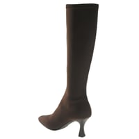 Miss Elastic - 78041 Knee Sock Boots - Dark Brown 3