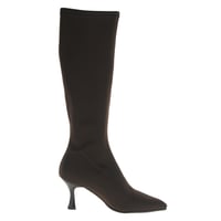 Miss Elastic - 78041 Knee Sock Boots - Dark Brown 4