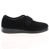 Padders - Camilla Front Strap Slippers, Black Sparkle 3