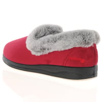 Padders - Repose Warm Lined Slippers, Red/Grey 2