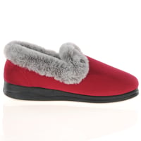 Padders - Repose Warm Lined Slippers, Red/Grey 3