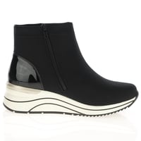 Remonte - D0T73-03 Water Resistant Wedge Boots, Black 3