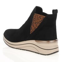 Remonte - D0T75-05 Wedge Chelsea Boots, Black Leopard 2