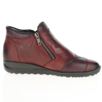 Rieker - 44281-35 Twin Zip Ankle Boots, Burgundy 2