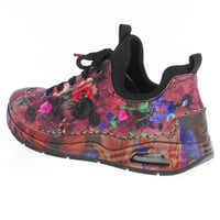 Rieker - 44569-90 Floral Print Lace Up Shoes - Bordeaux Combi 3