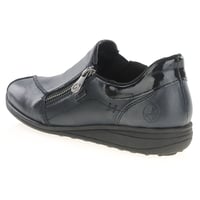 Rieker - 47267-14 Leather Slip On Shoes - Navy 2