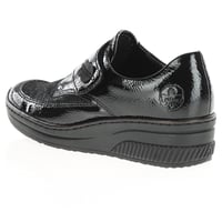 Rieker - 487C0-00 Velcro Strap Shoes Black Patent 2