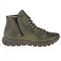 Rieker - 57501-54 Casual Lace Up Ankle Boots - Dark Green 3