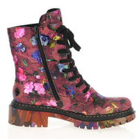 Rieker - 72627-92 Laced Ankle Boots, Floral Multi 3